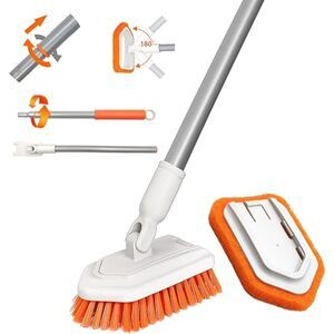 Shower‎ Scrubber for Cleaning with Long Handle